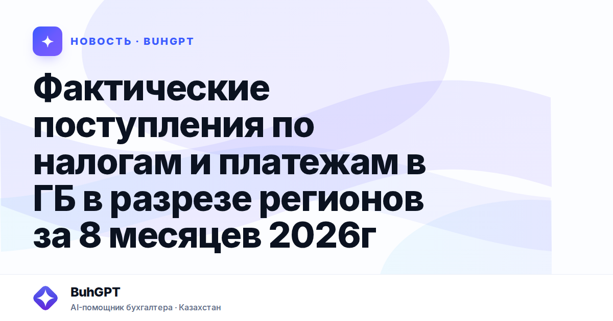 Фактические поступления по налогам и платежам в ГБ