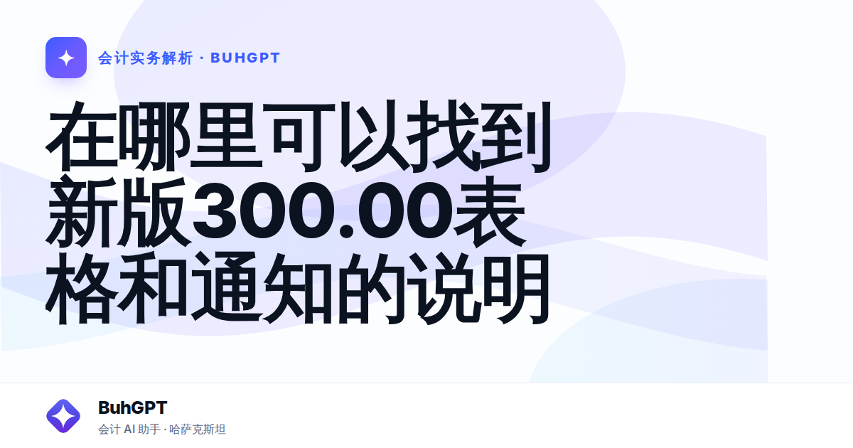 在哪里可以找到新版300.00表格和通知的说明