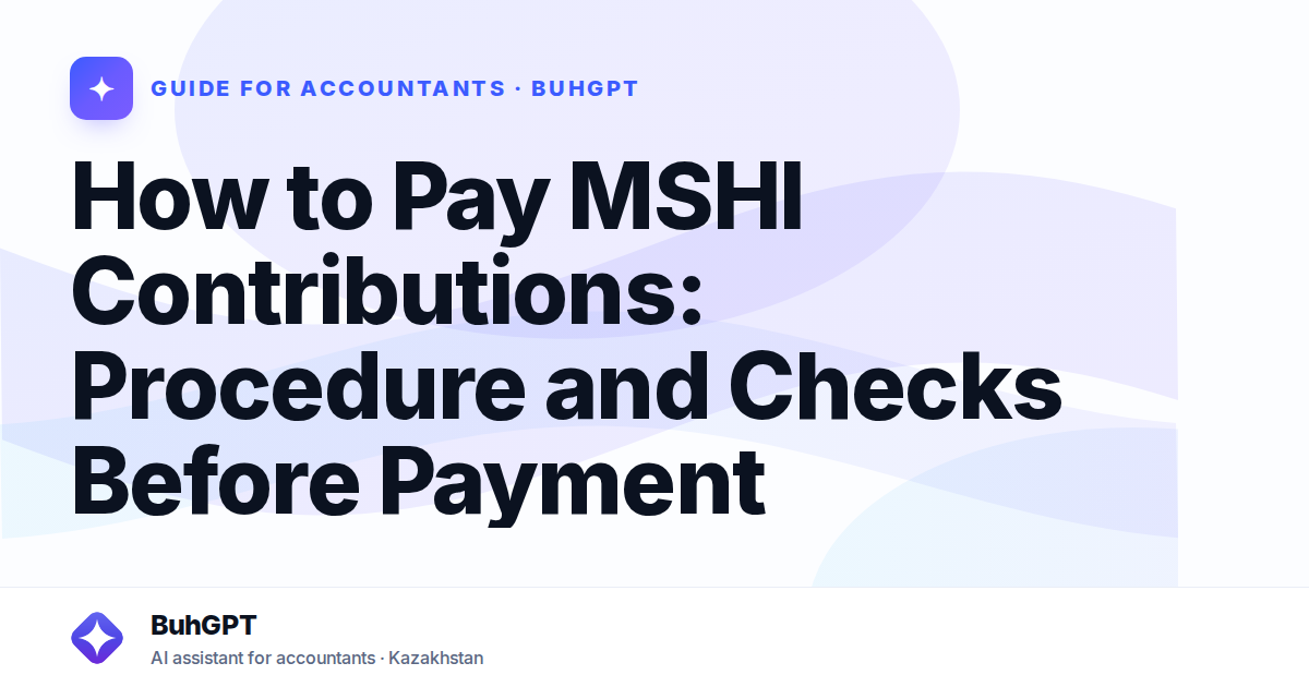 How to Pay MSHI Contributions: Procedure and Checks Before Payment