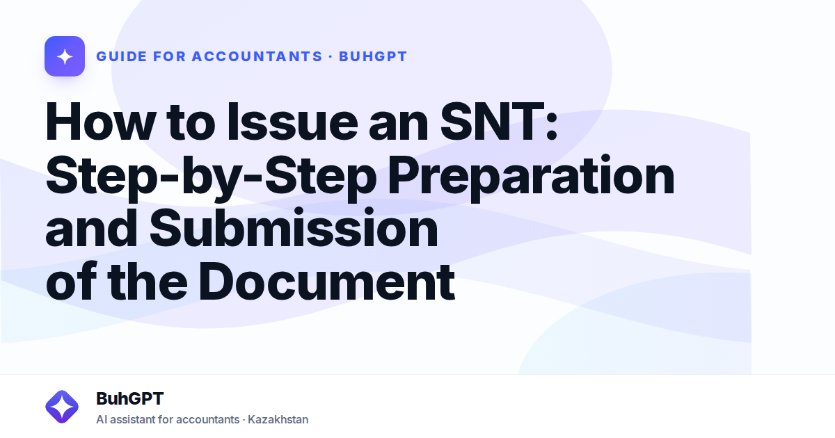 How to Issue an SNT: Step-by-Step Preparation and Submission of the Document