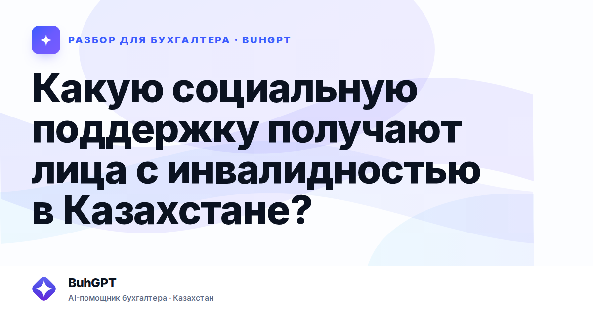 Какую социальную поддержку получают лица с инвалидностью