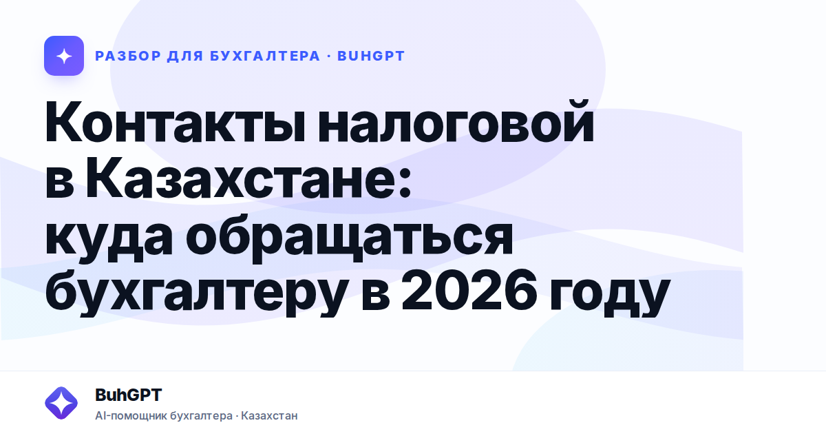 Контакты налоговой в Казахстане