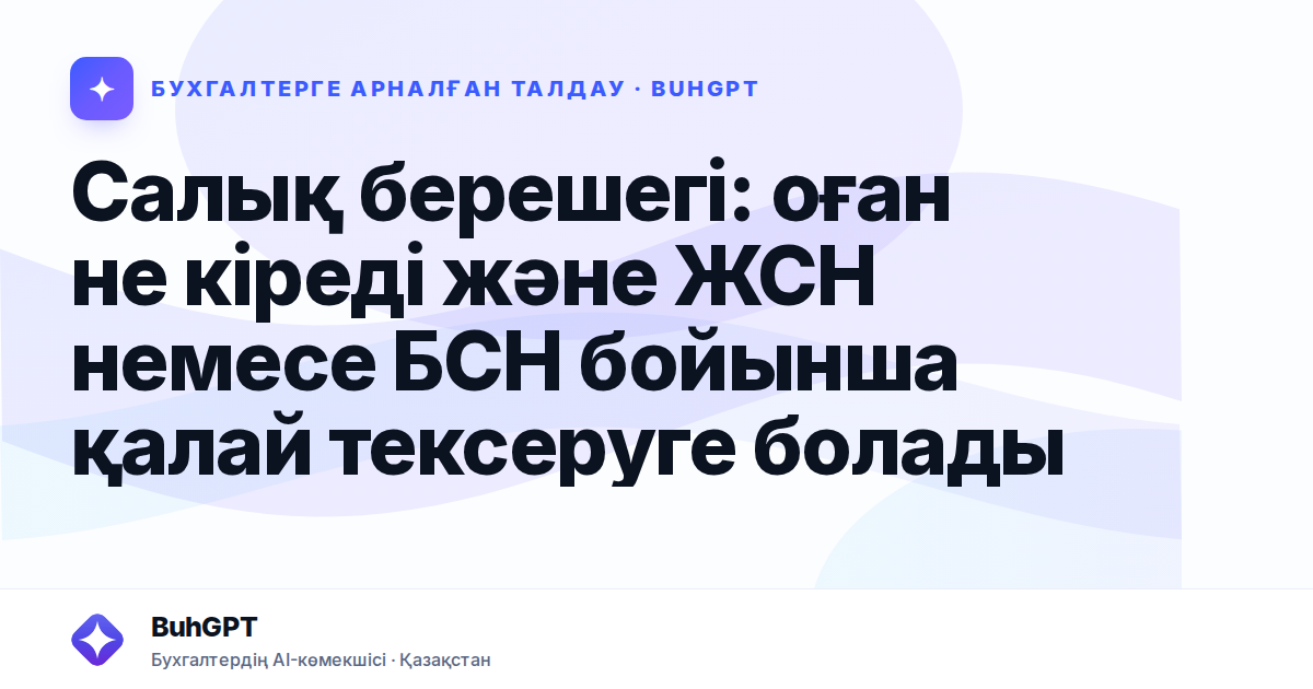 Салық берешегі: оған не кіреді және ЖСН немесе БСН бойынша қалай тексеруге болады