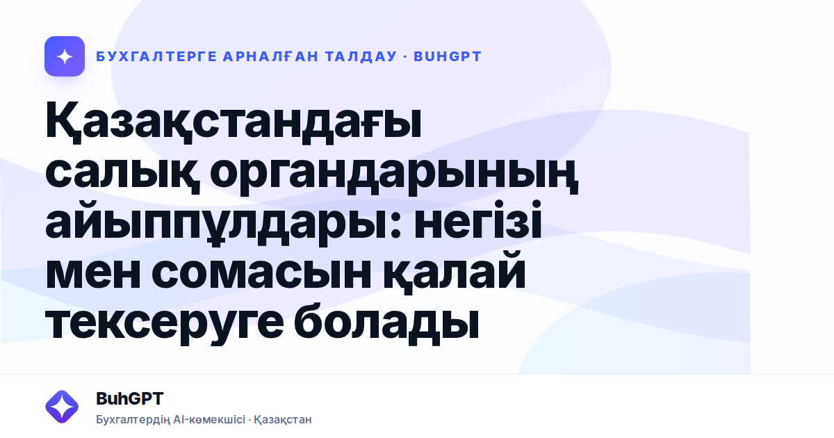 Қазақстандағы салық органдарының айыппұлдары: негізі мен сомасын қалай тексеруге болады