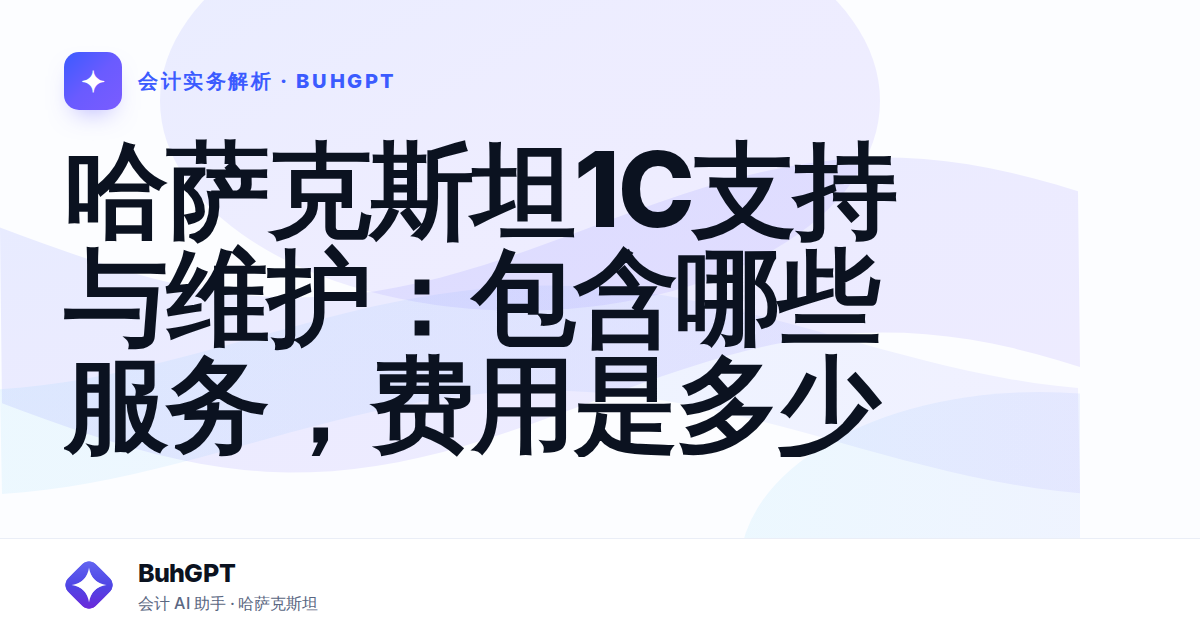哈萨克斯坦1C支持与维护：包含哪些服务，费用是多少