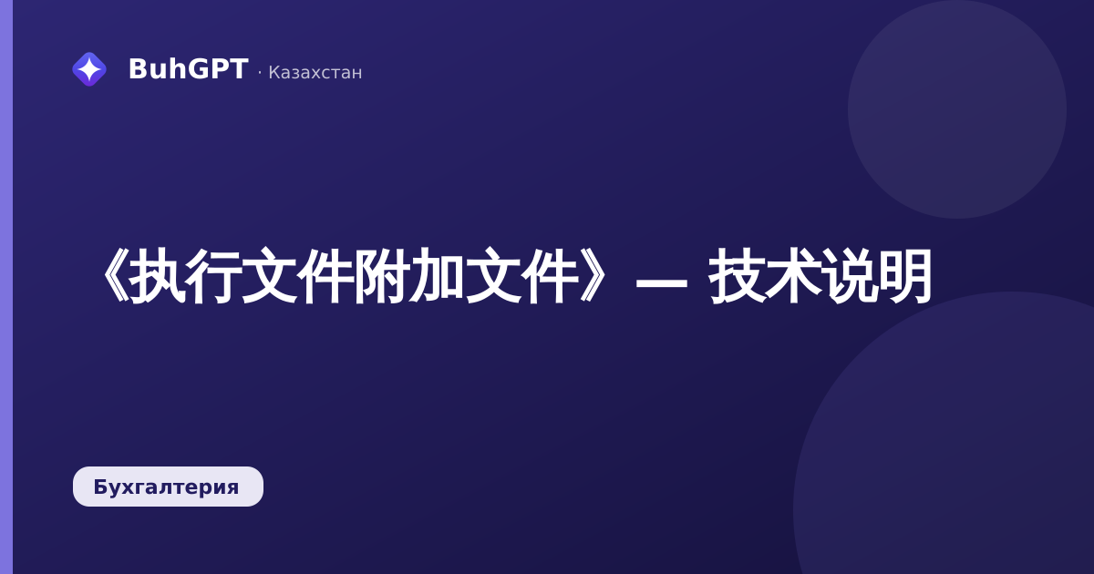 《执行文件附加文件》— 技术说明