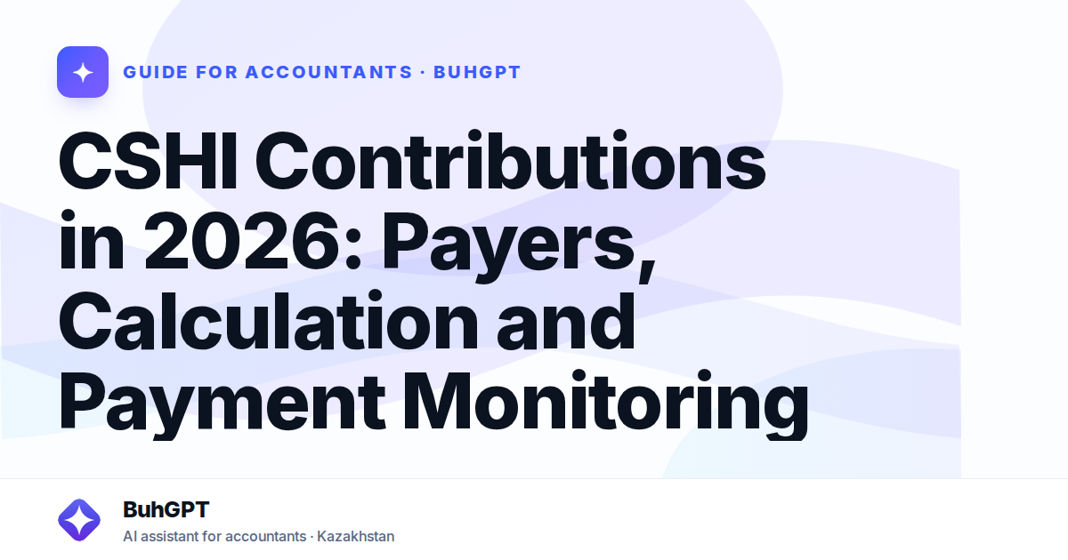 CSHI Contributions in 2026: Payers, Calculation and Payment Monitoring