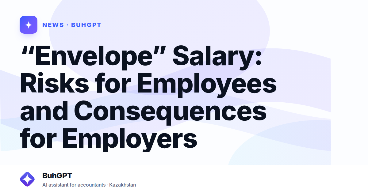 “Envelope” Salary: Risks for Employees and Consequences for Employers