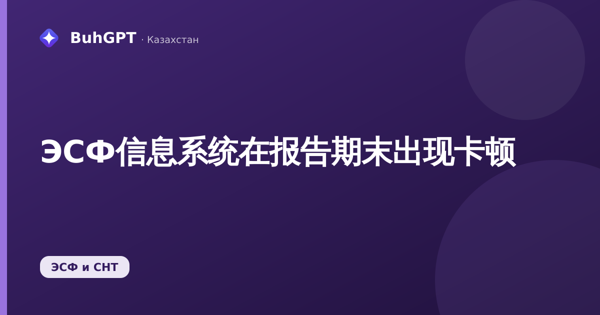 ЭСФ信息系统在报告期末出现卡顿